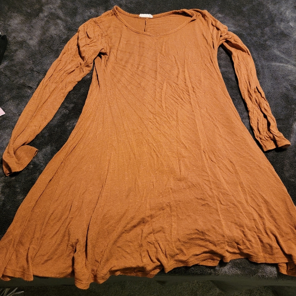 Burnt orange dress
